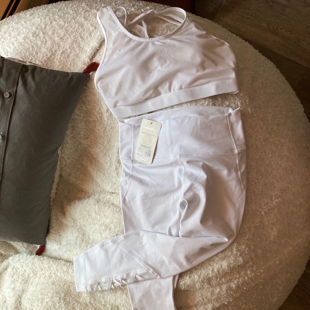 All White Fabletics Set